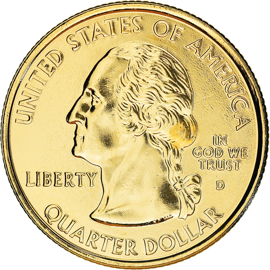 Monnaie, États-Unis, Hawaii, Quarter, 2008, U.S. Mint, Denver, golden, FDC