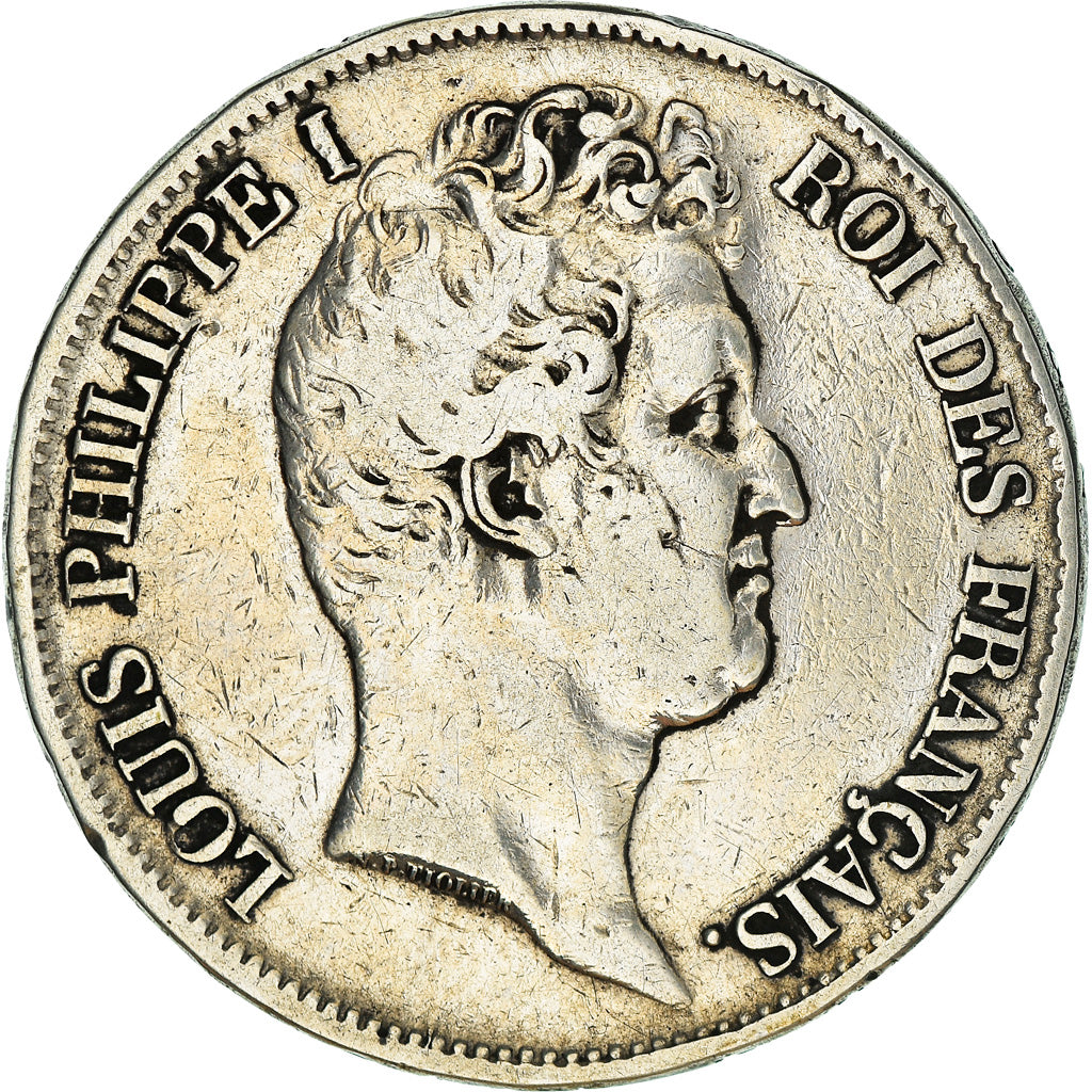 Moneda, Francia, Louis-Philippe, 5 Francs, 1831, Lille, MBC, Plata, KM:735.13