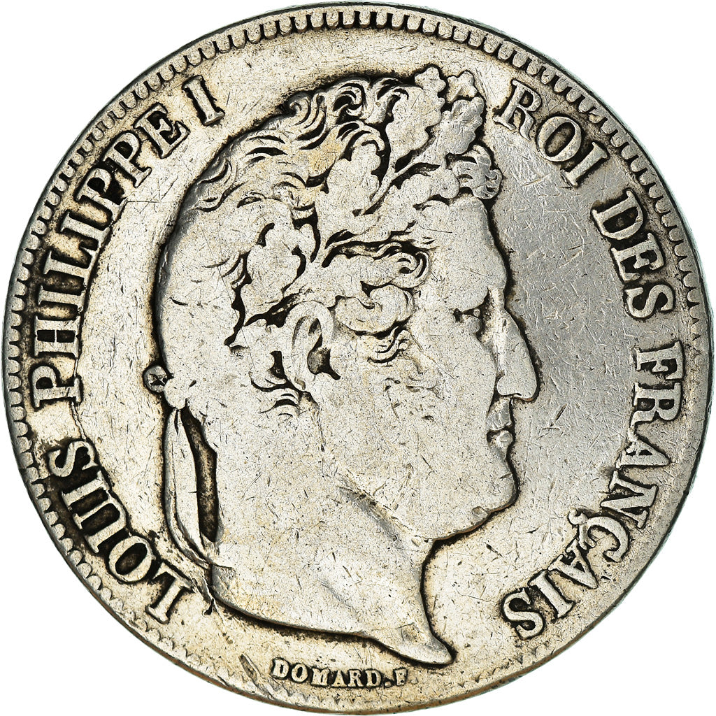 Coin, France, Louis-Philippe, 5 Francs, 1834, Paris, VF(20-25), Silver