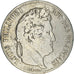 Moneda, Francia, Louis-Philippe, 5 Francs, 1834, Bordeaux, BC+, Plata, KM:749.7