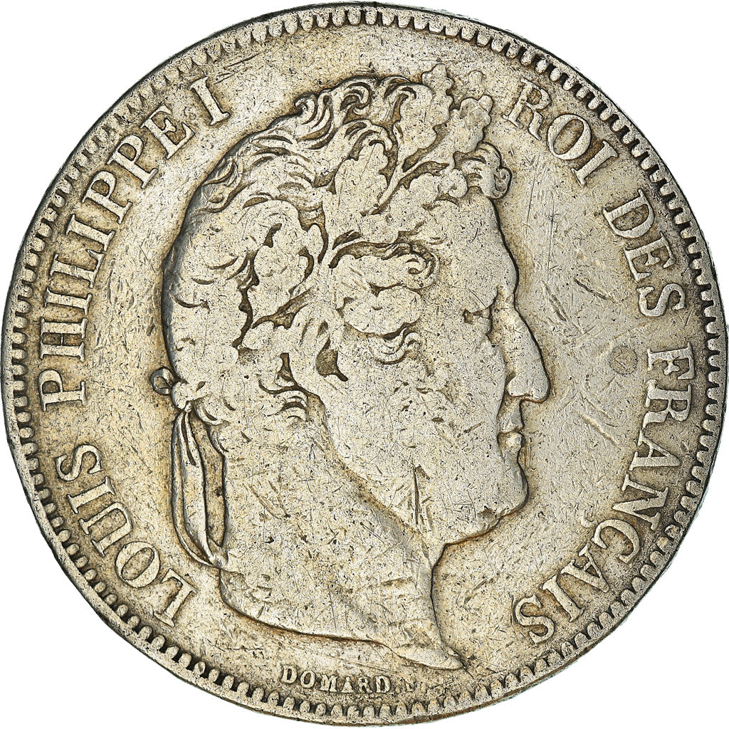 Coin, France, Louis-Philippe, 5 Francs, 1834, La Rochelle, VF(20-25), Silver