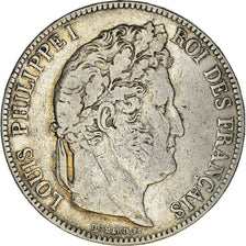 Coin, France, Louis-Philippe, 5 Francs, 1833, Paris, VF(20-25), Silver