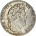 Moneda, Francia, Louis-Philippe, 5 Francs, 1833, Paris, BC+, Plata, KM:749.1