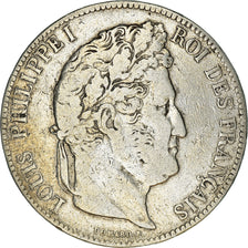 Monnaie, France, Louis-Philippe, 5 Francs, 1838, Strasbourg, TB, Argent