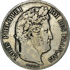 Coin, France, Louis-Philippe, 5 Francs, 1840, Paris, VF(30-35), Silver