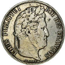 Münze, Frankreich, Louis-Philippe, 5 Francs, 1841, Rouen, S+, Silber, KM:749.2