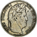 Coin, France, Louis-Philippe, 5 Francs, 1841, Rouen, VF(30-35), Silver