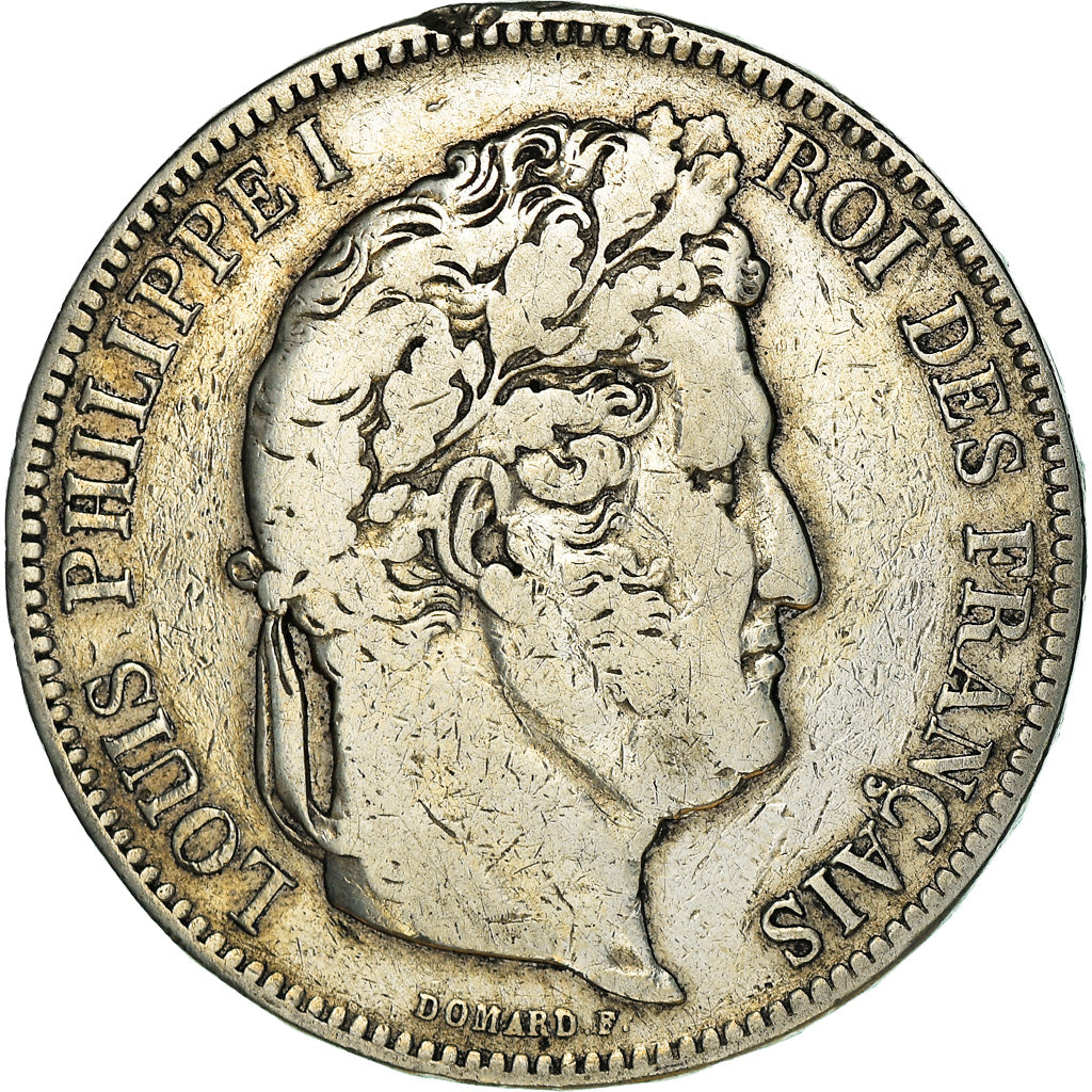 Moneta, Francia, Louis-Philippe, 5 Francs, 1841, Lille, MB, Argento, KM:749.13