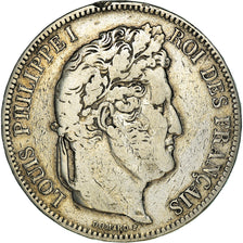 Moneta, Francia, Louis-Philippe, 5 Francs, 1841, Lille, MB, Argento, KM:749.13