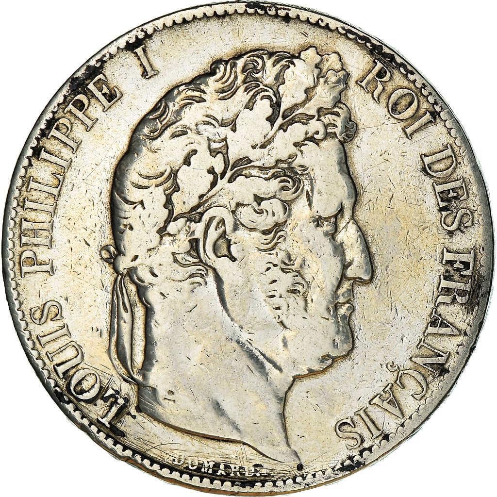 Coin, France, Louis-Philippe, 5 Francs, 1844, Paris, VF(20-25), Silver