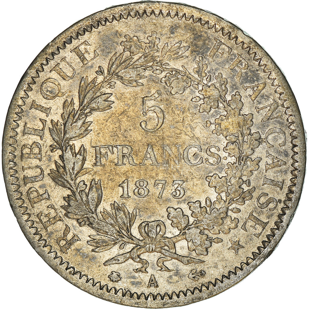 Coin, France, Hercule, 5 Francs, 1873, Paris, VF(20-25), Silver, KM:820.1