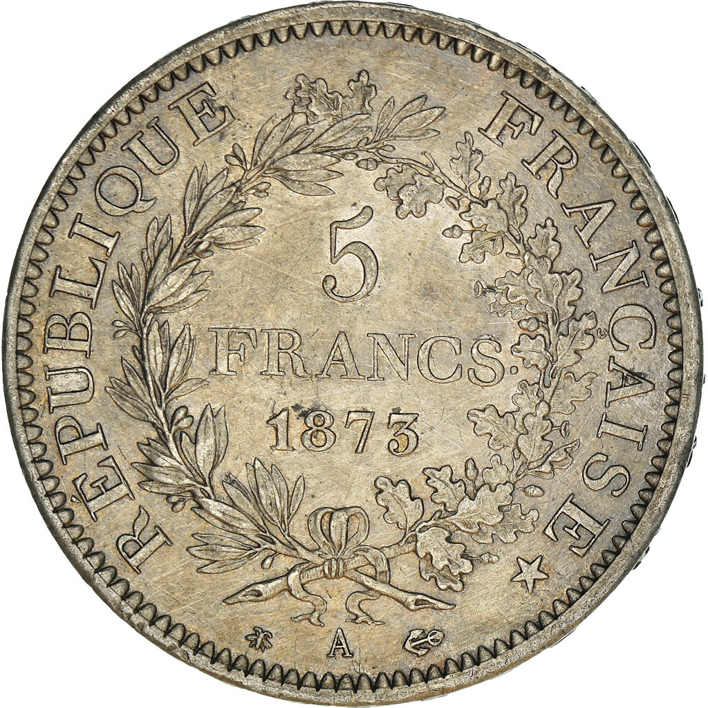 Monnaie, France, Hercule, 5 Francs, 1873, Paris, TTB+, Argent, Gadoury:745a