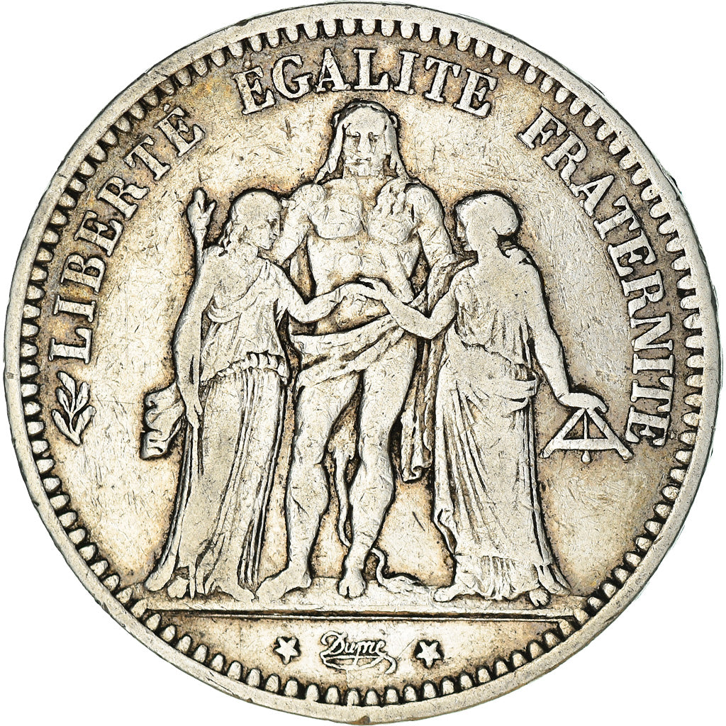 Coin, France, Hercule, 5 Francs, 1873, Paris, VF(30-35), Silver, KM:820.1