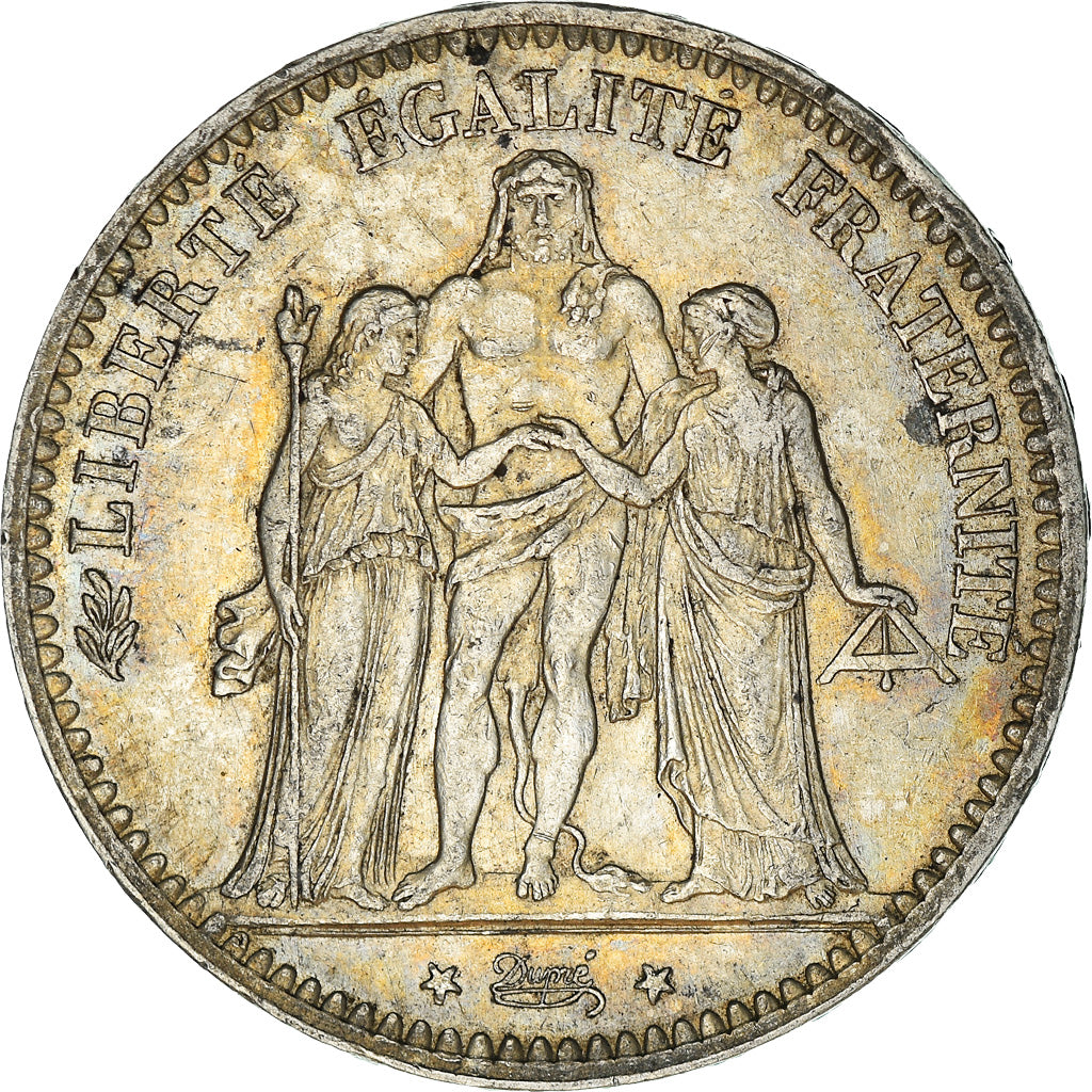Coin, France, Hercule, 5 Francs, 1876, Paris, EF(40-45), Silver, KM:820.1