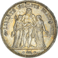Coin, France, Hercule, 5 Francs, 1876, Paris, EF(40-45), Silver, KM:820.1