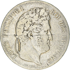 Coin, France, Louis-Philippe, 5 Francs, 1835, Paris, VF(20-25), Silver
