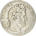 Moneda, Francia, Louis-Philippe, 5 Francs, 1835, Paris, BC+, Plata, KM:749.1