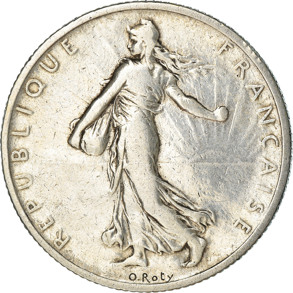 Moeda, França, Semeuse, 2 Francs, 1905, Paris, VF(30-35), Prata, KM:845.1