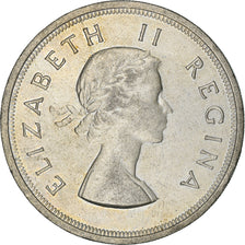 Coin, South Africa, Elizabeth II, 5 Shillings, 1958, EF(40-45), Silver, KM:52