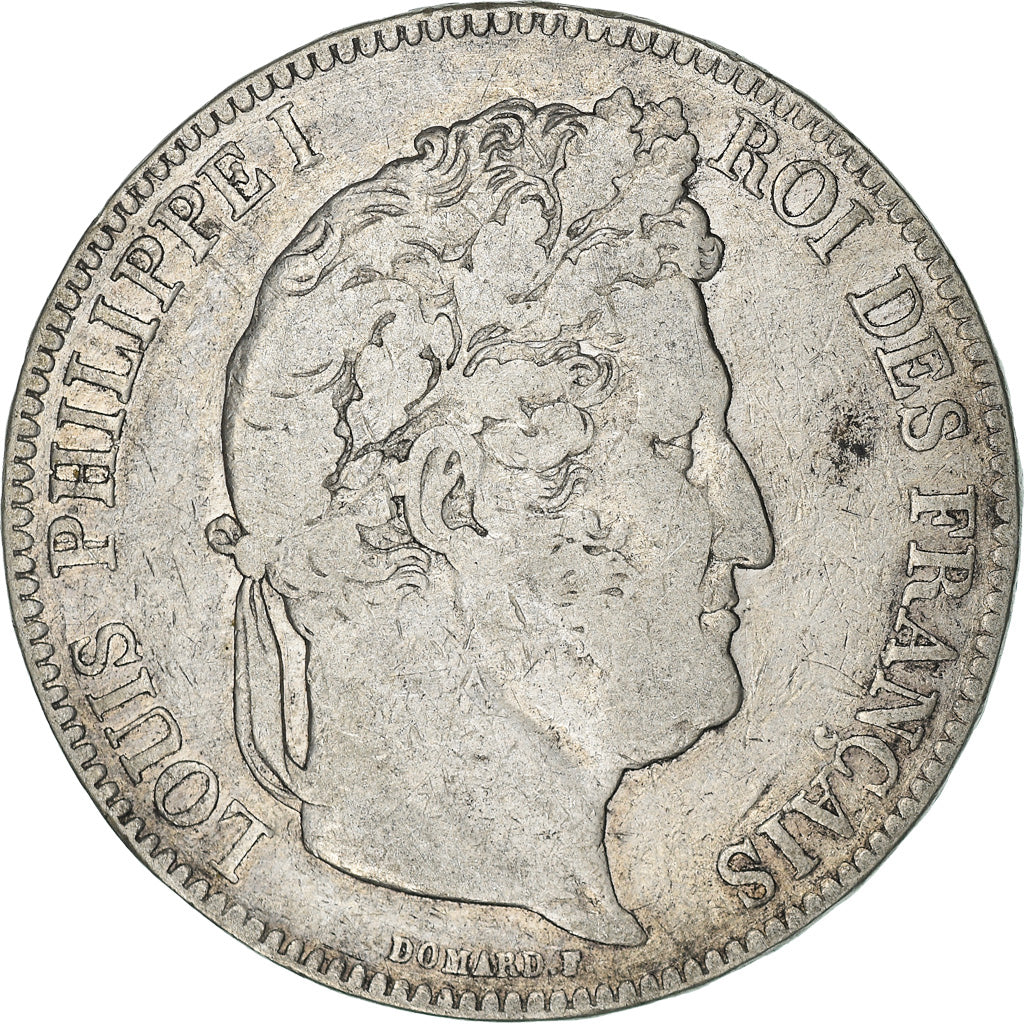 Munten, Frankrijk, Louis-Philippe, 5 Francs, 1843, Rouen, FR, Zilver, KM:749.2