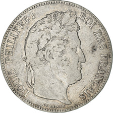 Munten, Frankrijk, Louis-Philippe, 5 Francs, 1843, Rouen, FR, Zilver, KM:749.2