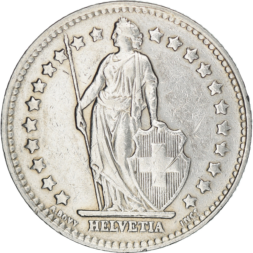 Coin, Switzerland, Franc, 1945, Bern, MS(63), Silver, KM:24