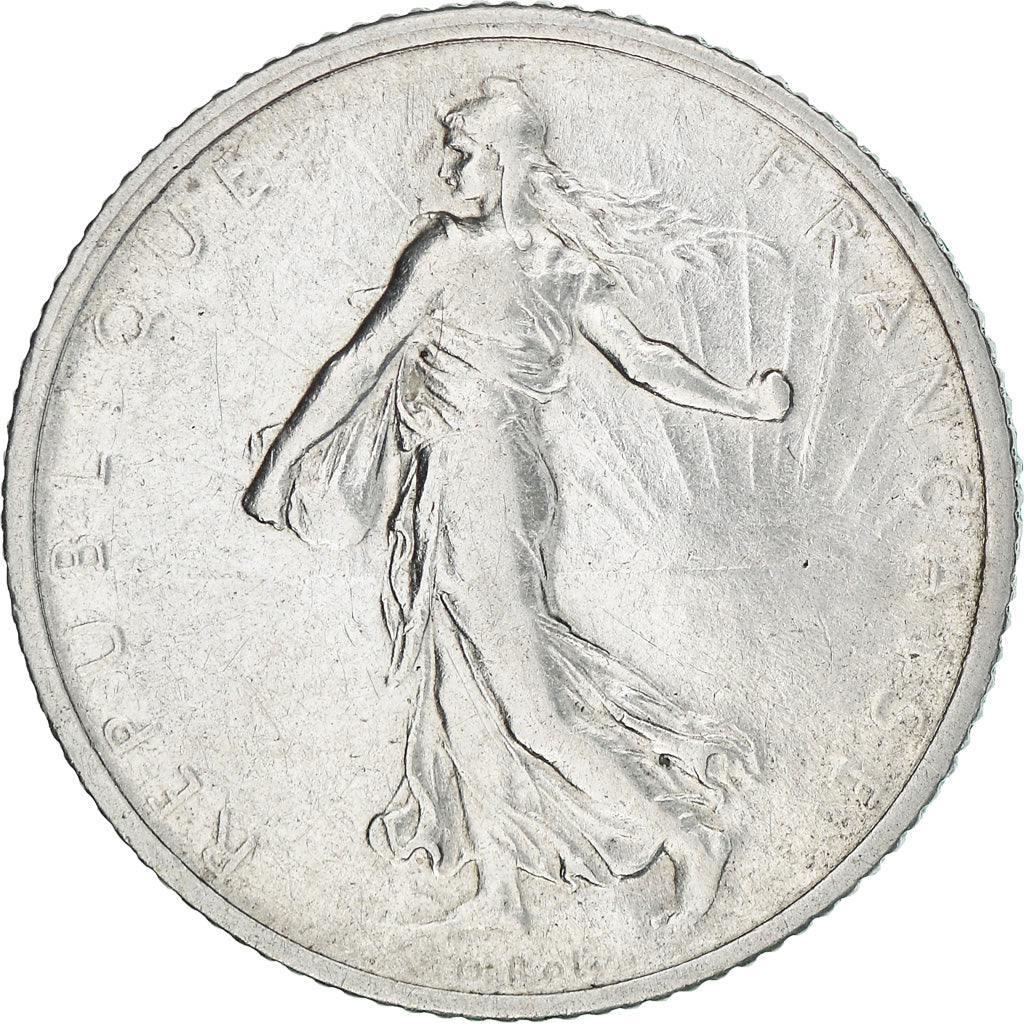 Coin, France, Semeuse, Franc, 1916, Paris, MS(63), Silver, KM:844.1, Gadoury:467