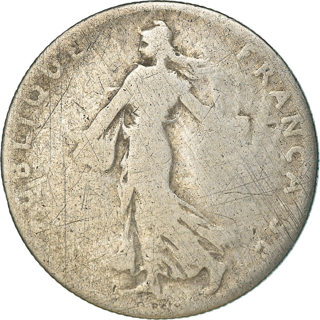 Moneta, Francia, Semeuse, 50 Centimes, 1902, Paris, MB, Argento, KM:854