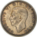 Monnaie, Grande-Bretagne, George VI, Florin, Two Shillings, 1941, TTB, Argent