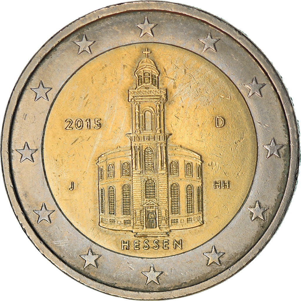 Germany, 2 Euro, Hessen, 2015, Munich, MS(63), Bi-Metallic, KM:New