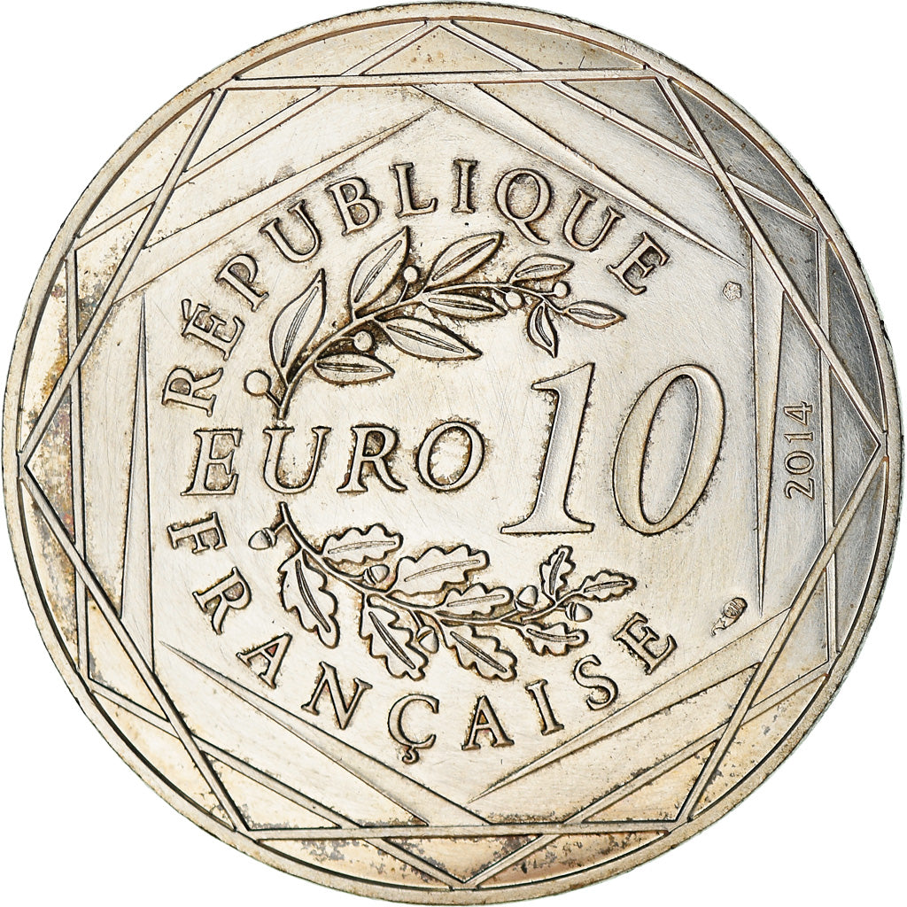 France, Sempé - Egalité, 10 Euro, 2014, MS(60-62), Silver, Gadoury:EU718