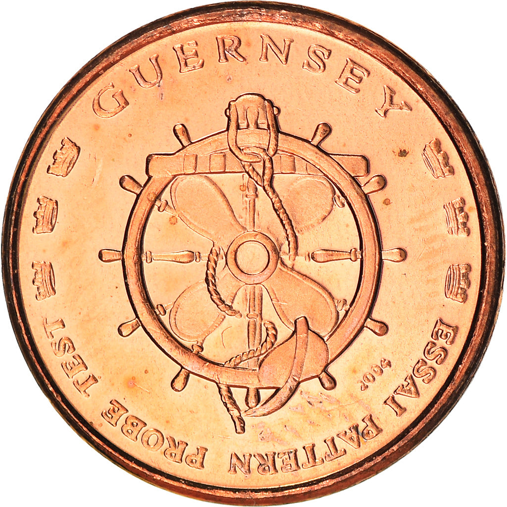 Coin, Guernsey, 5 Cents, 2004, Proof, MS(65-70), Copper