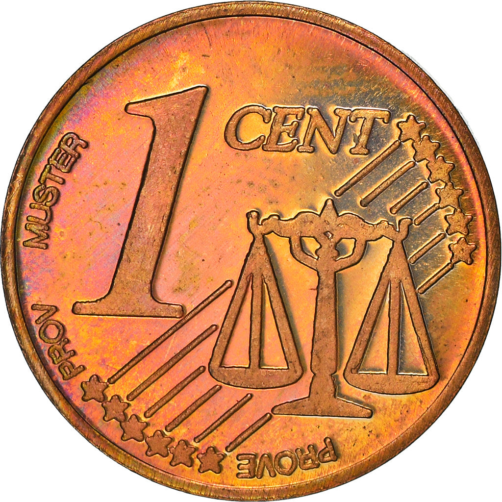 Lithuania, Fantasy euro patterns, Euro Cent, 2004, Proof, MS(65-70), Copper