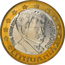 Lithuania, Fantasy euro patterns, Euro, 2004, Proof, MS(65-70), Bi-Metallic