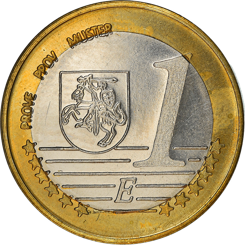 Lithuania, Fantasy euro patterns, Euro, 2004, Proof, MS(65-70), Bi-Metallic