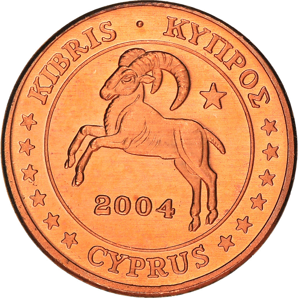 Cyprus, Fantasy euro patterns, 2 Euro Cent, 2004, Proof, MS(65-70), Copper