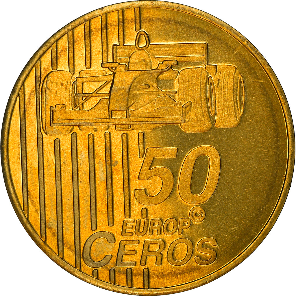 Svizzera, Fantasy euro patterns, 50 Euro Cent, 2003, Proof, FDC, Ottone