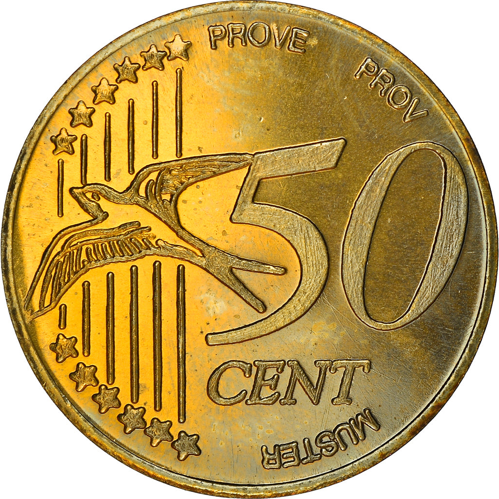Estonia, Fantasy euro patterns, 50 Euro Cent, 2004, Proof, MS(65-70), Brass