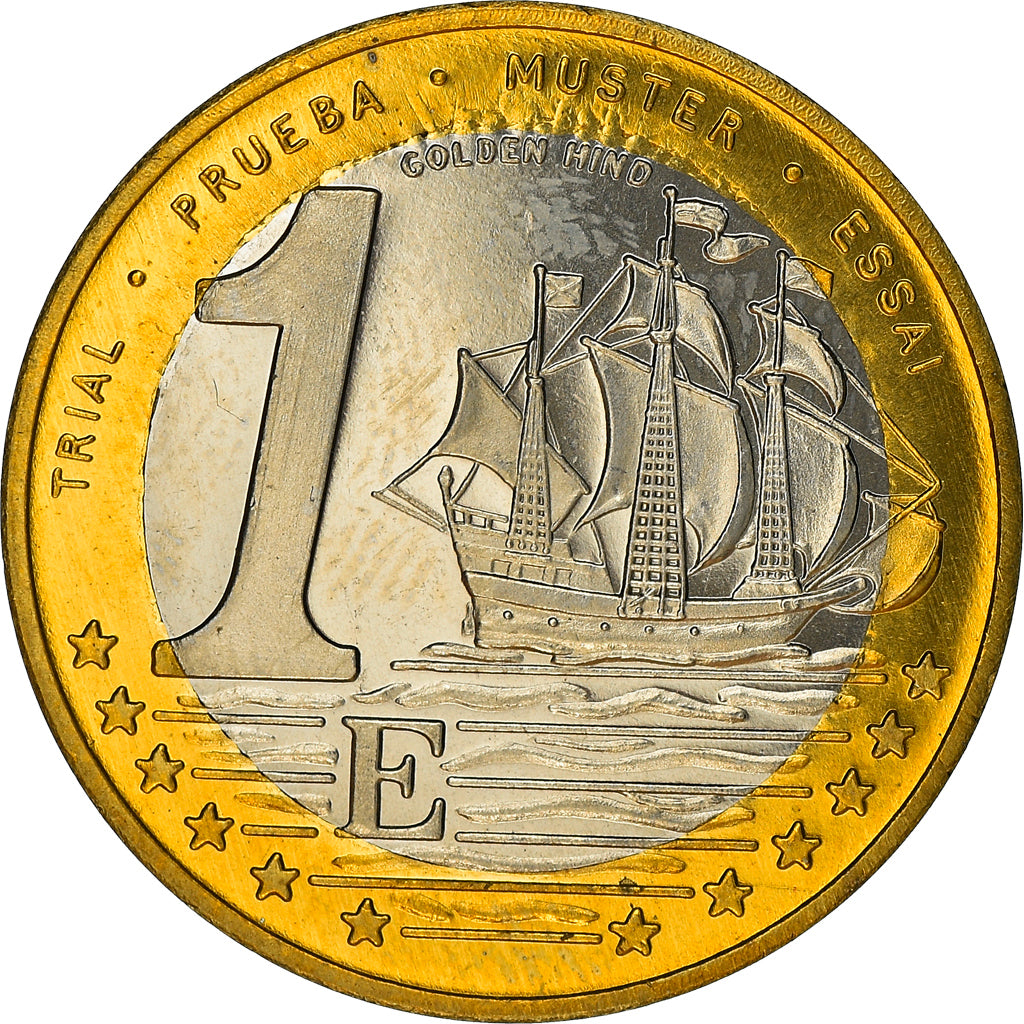 United Kingdom, Fantasy euro patterns, Euro, 2003, Proof, MS(65-70), Bi-Metallic