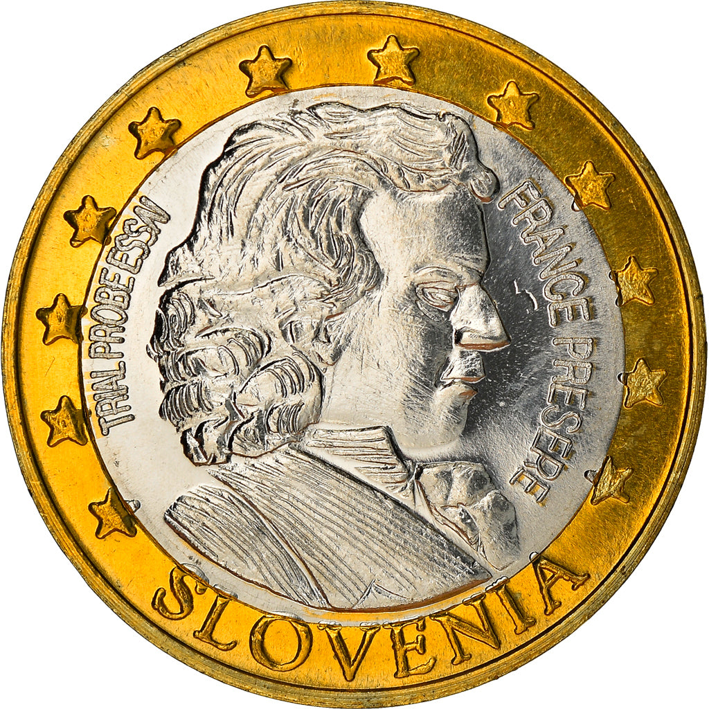 Slovenia, Fantasy euro patterns, Euro, 2004, Proof, MS(65-70), Bi-Metallic