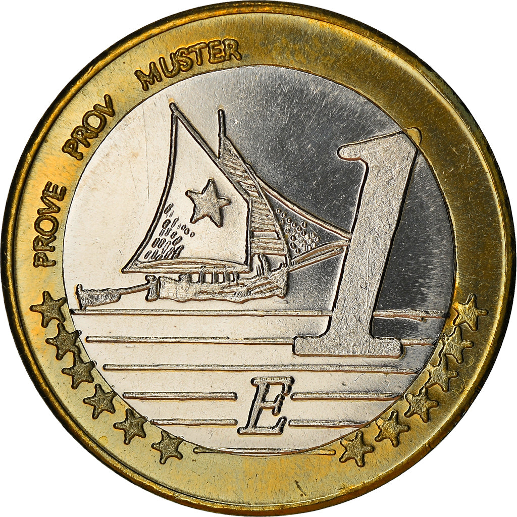 Slovenia, Fantasy euro patterns, Euro, 2004, Proof, MS(65-70), Bi-Metallic