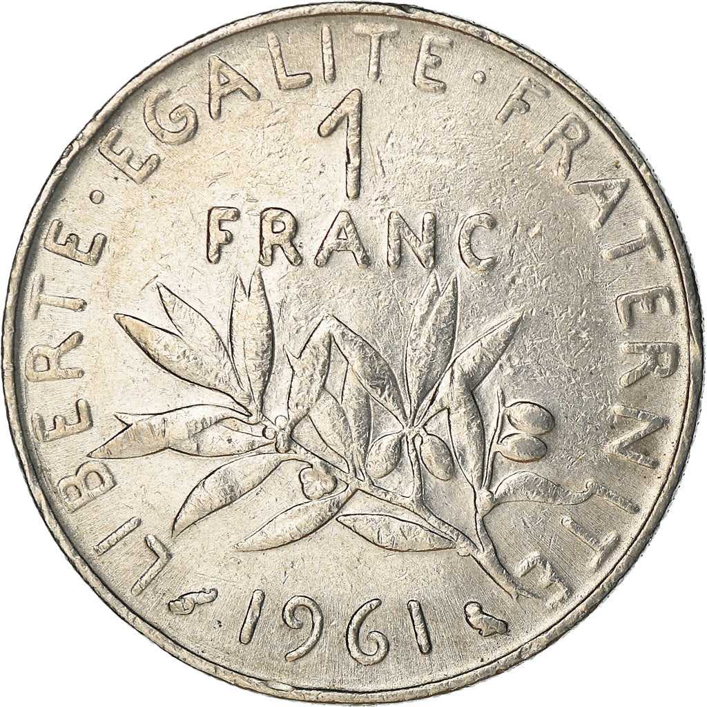 Munten, Frankrijk, Semeuse, Franc, 1961, Paris, ZF+, Nickel, KM:925.1
