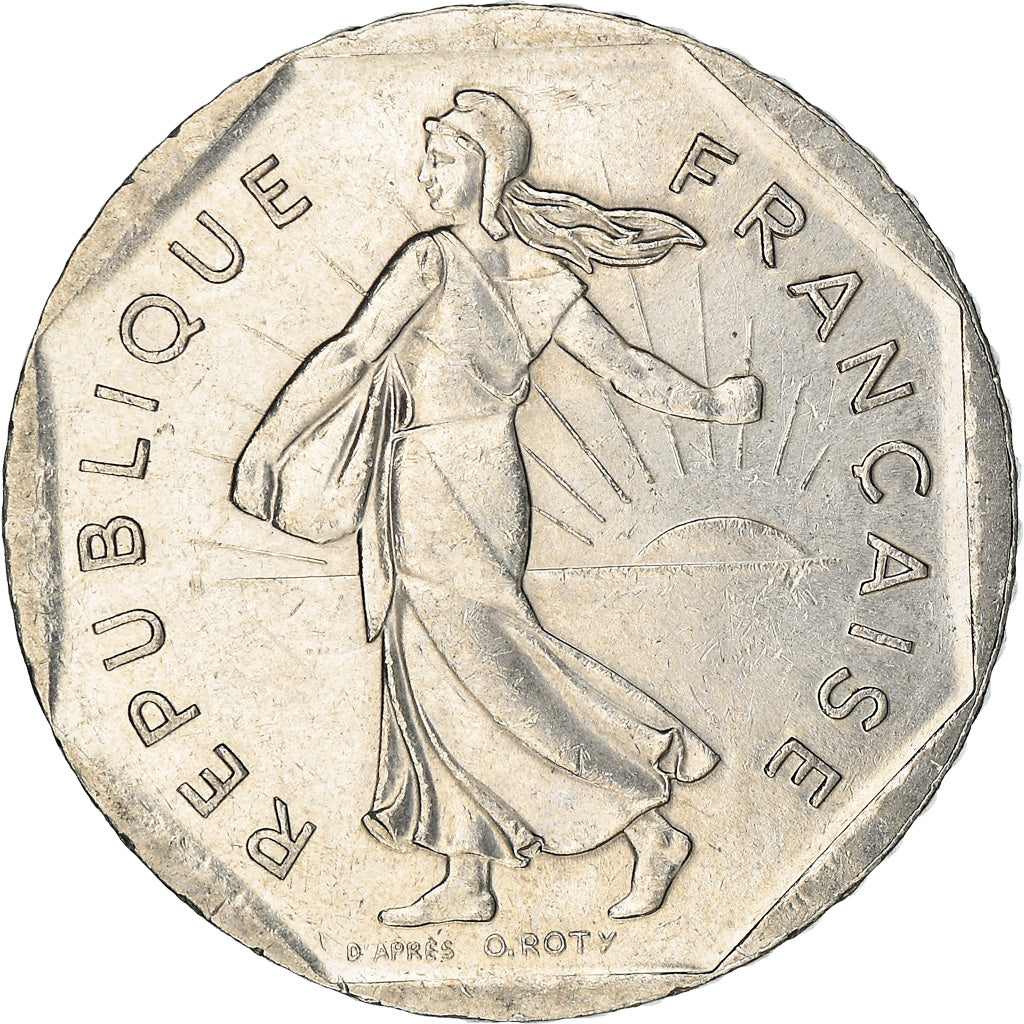 Coin, France, Semeuse, 2 Francs, 1997, AU(55-58), Nickel, KM:942.1, Gadoury:547