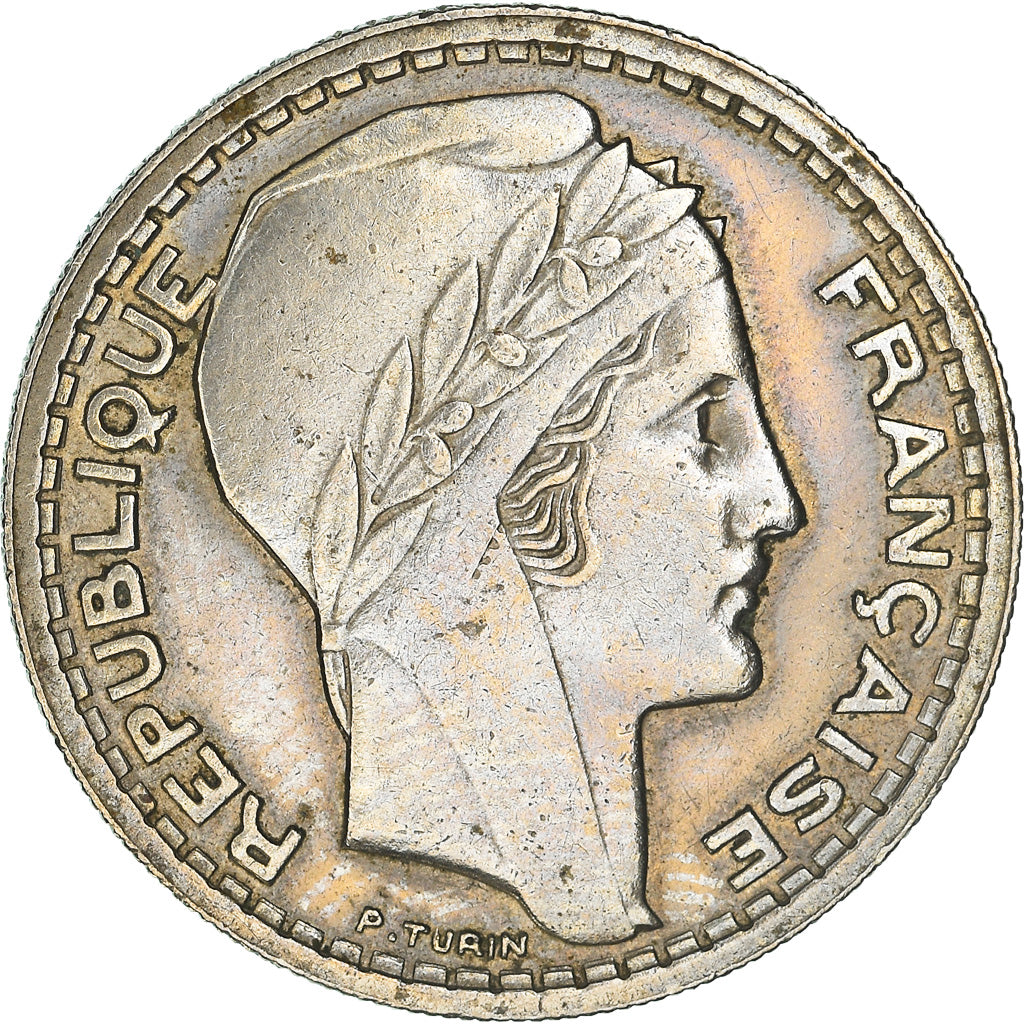 Moneda, Francia, Turin, 10 Francs, 1946, Paris, MBC+, Cobre - níquel, KM:908.1