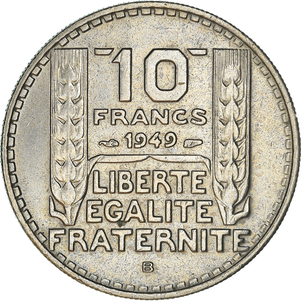 Coin, France, Turin, 10 Francs, 1949, Beaumont - Le Roger, AU(55-58)