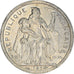 Coin, New Caledonia, Franc, 1989, Paris, MS(63), Aluminum, KM:10, Lecompte:49