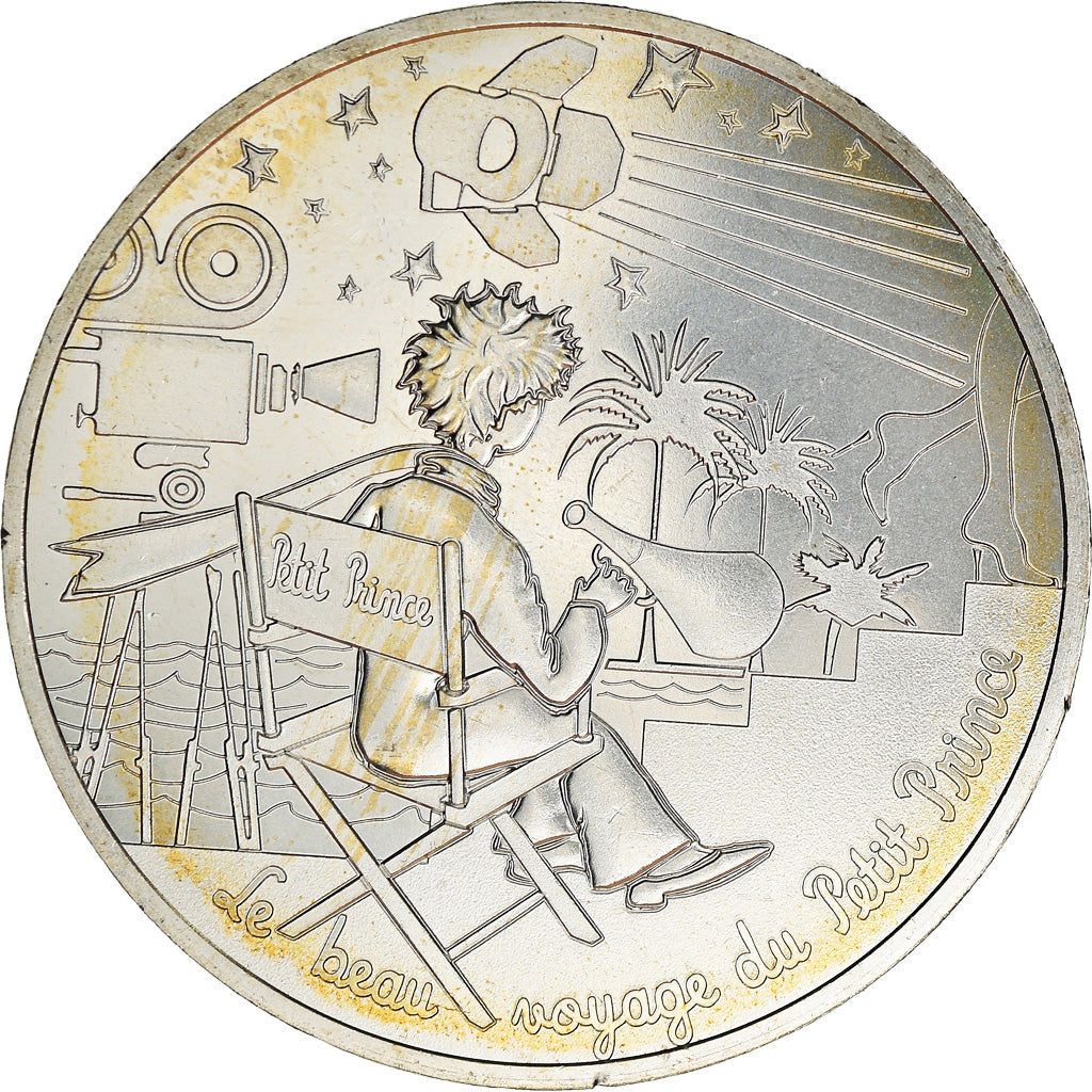France, 10 Euro, Petit prince fait du cinéma, 2016, Paris, MS(65-70), Silver
