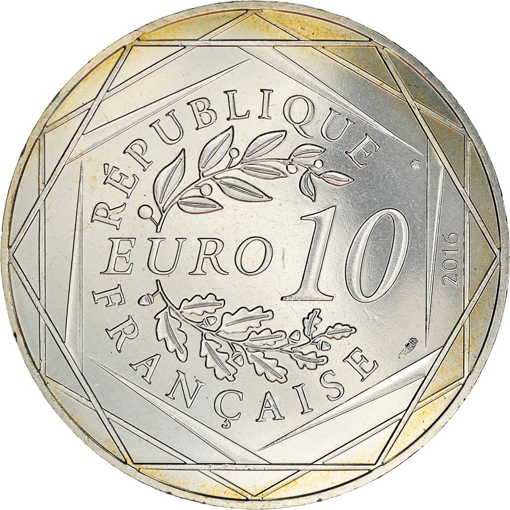 France, 10 Euro, Petit prince fait du cinéma, 2016, Paris, MS(65-70), Silver