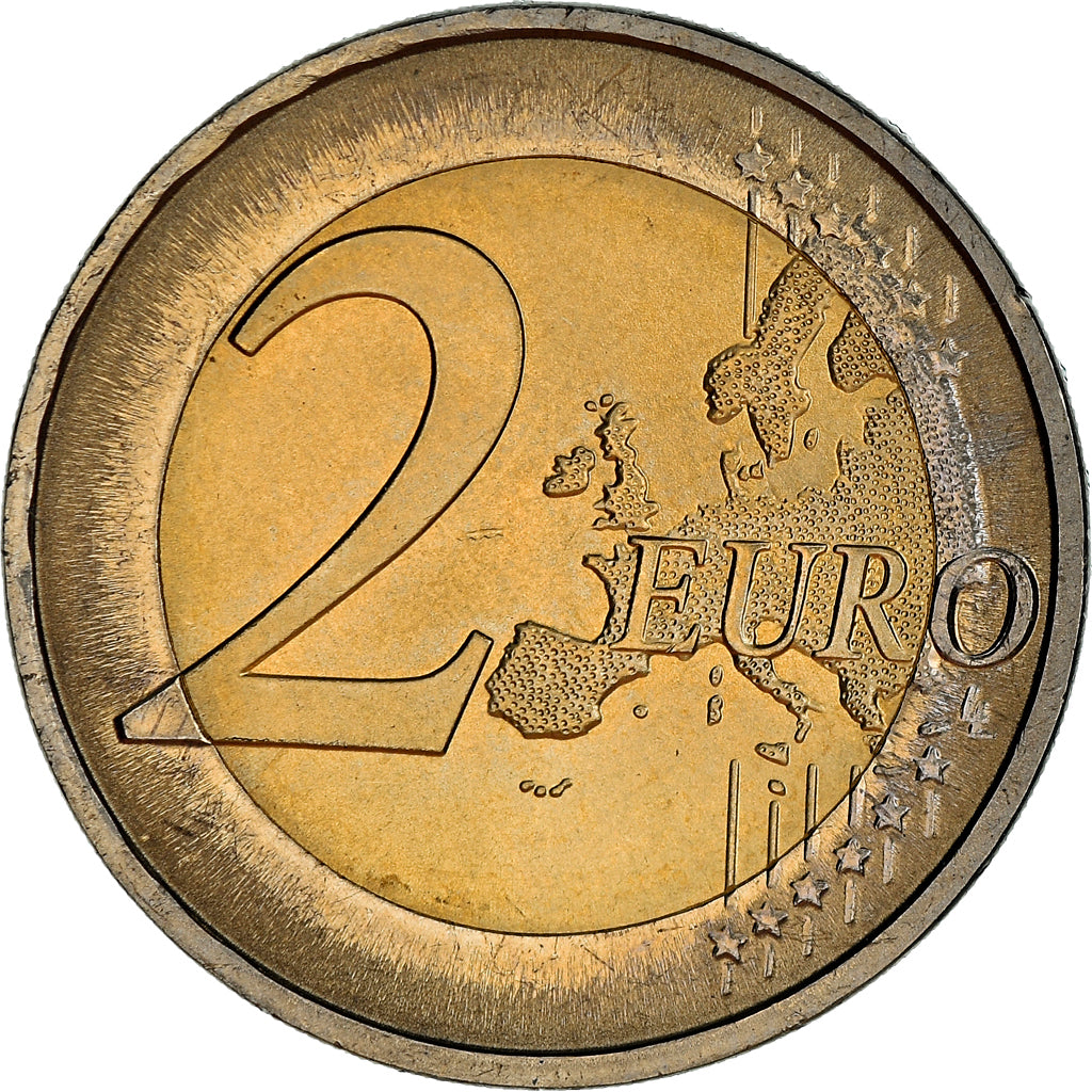 ALEMANIA - REPÚBLICA FEDERAL, 2 Euro, 2010, SC, Bimetálico, KM:285