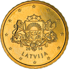 Letland, 10 Euro Cent, 2014, UNC, Tin